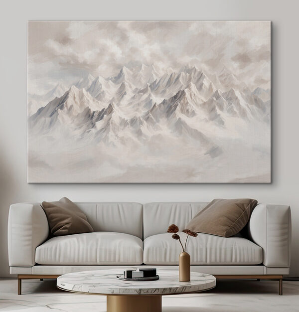Mountain range with clouds Mountain range with clouds