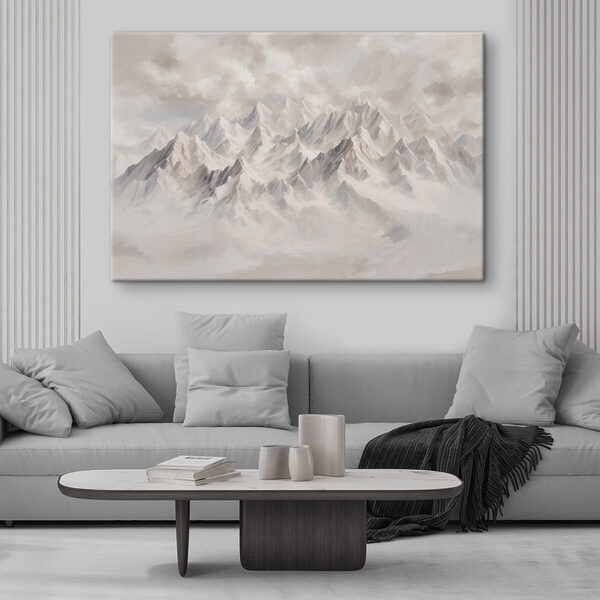 Mountain range with clouds Mountain range with clouds