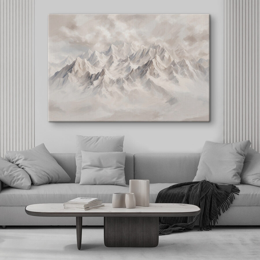 Mountain range with clouds Mountain range with clouds