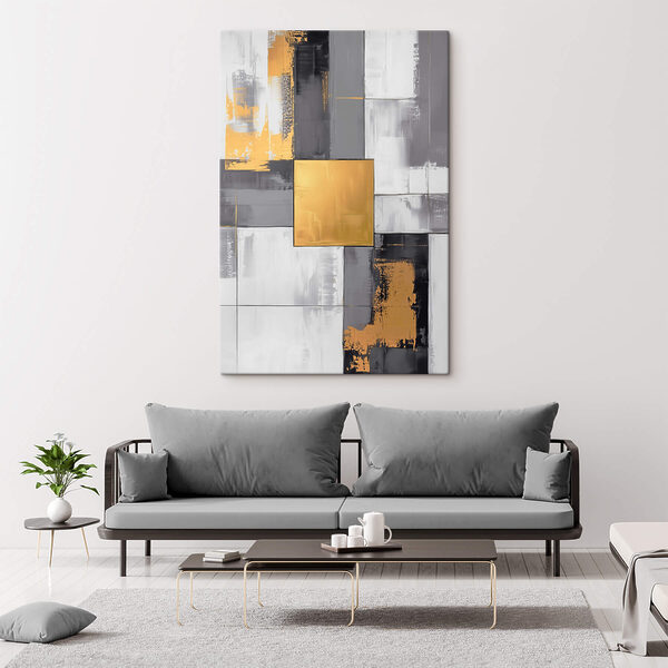 Abstract elegance in neutral tones