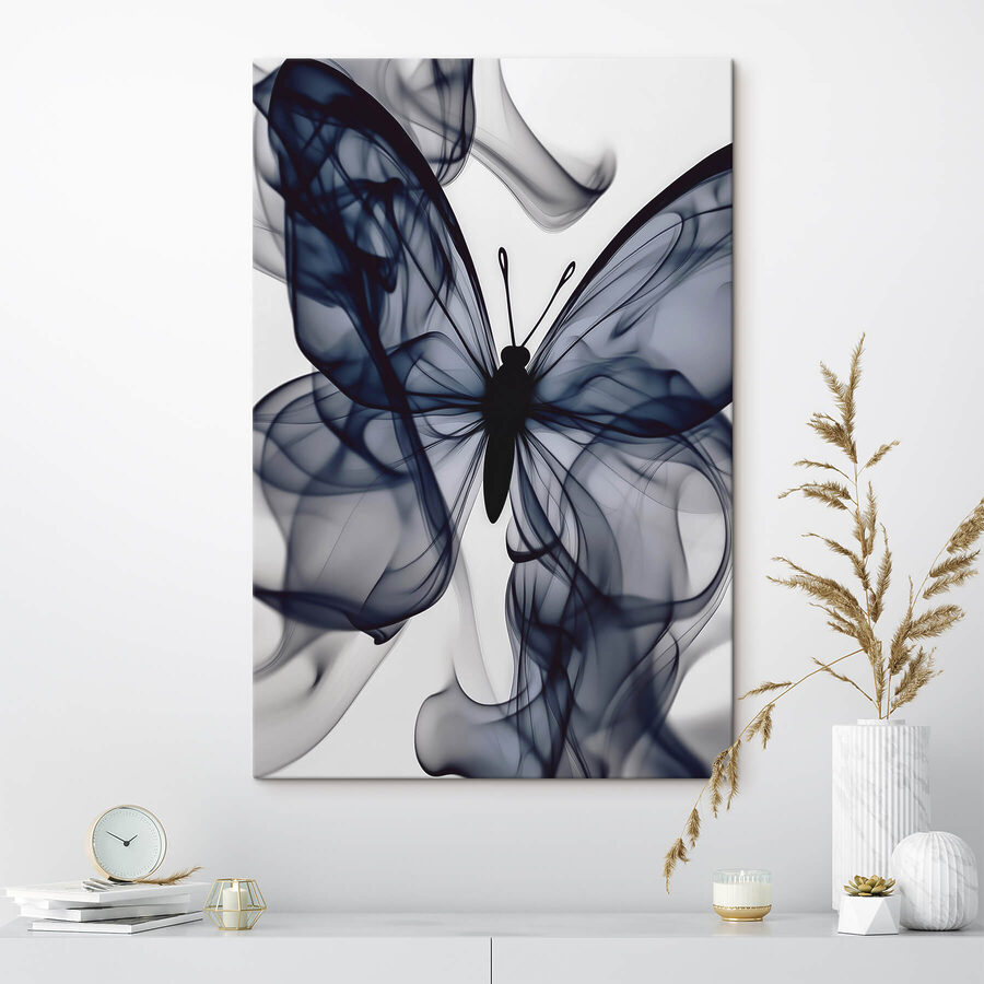 Schmetterling mit Rauch