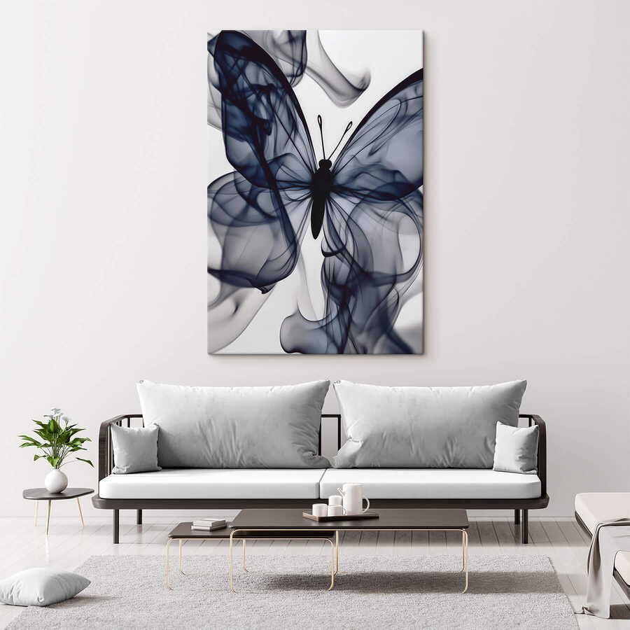 Schmetterling mit Rauch