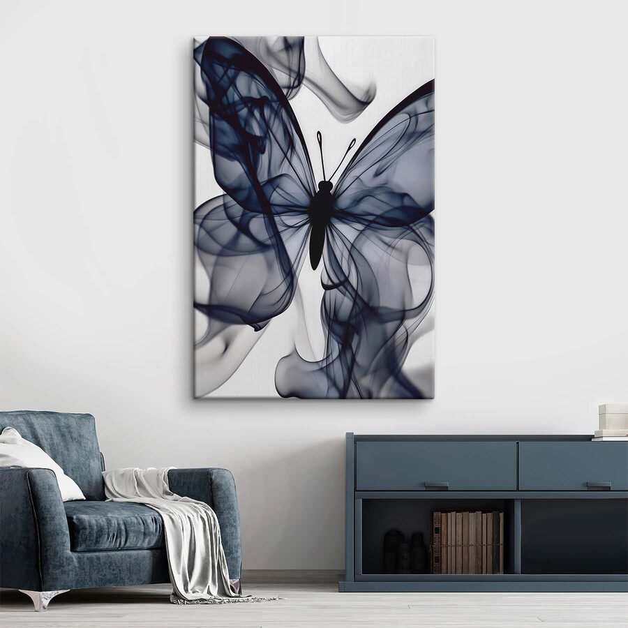 Schmetterling mit Rauch