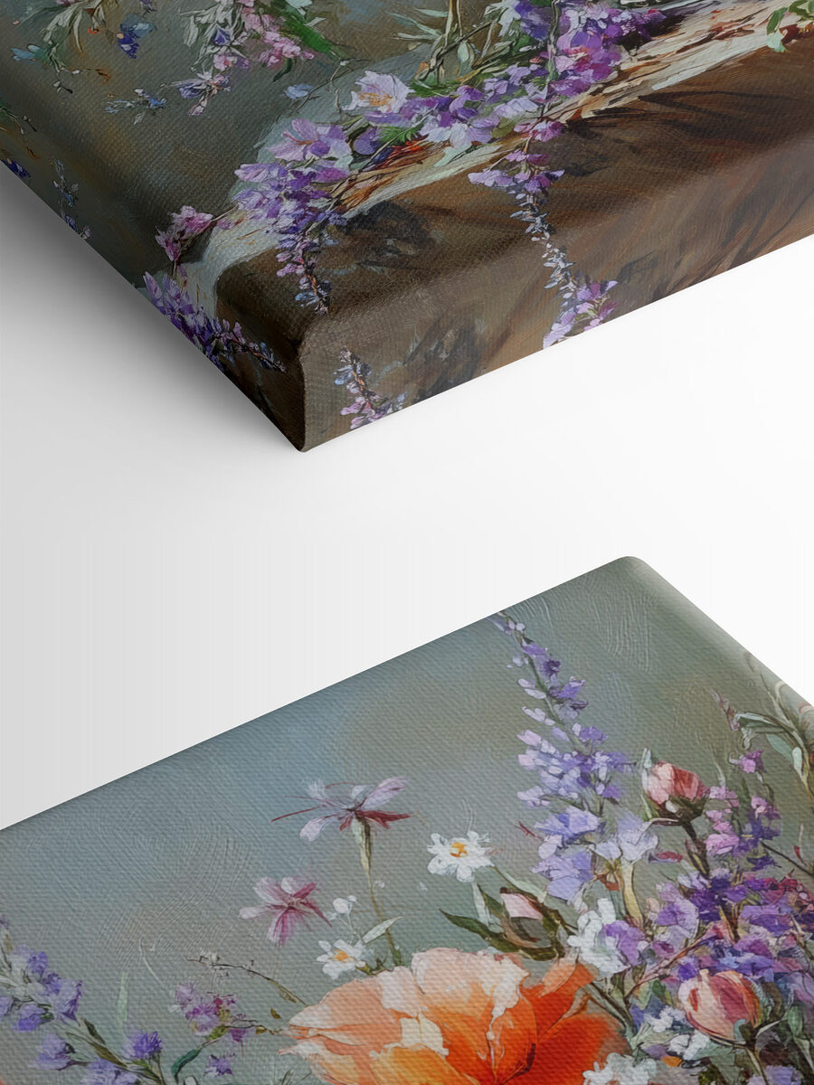 Gemälde von Blumen in einer Vase