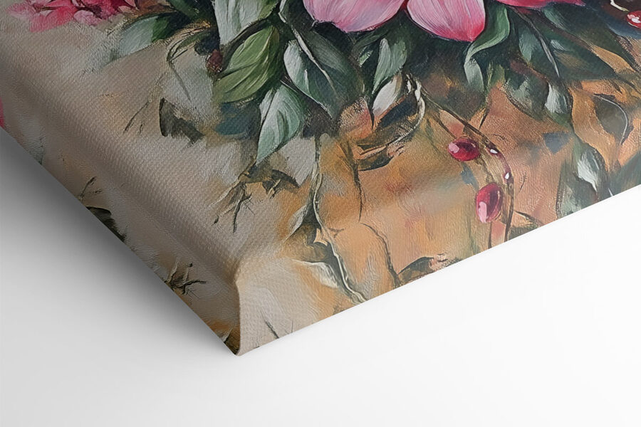 Gemälde von Blumen in einer Vase