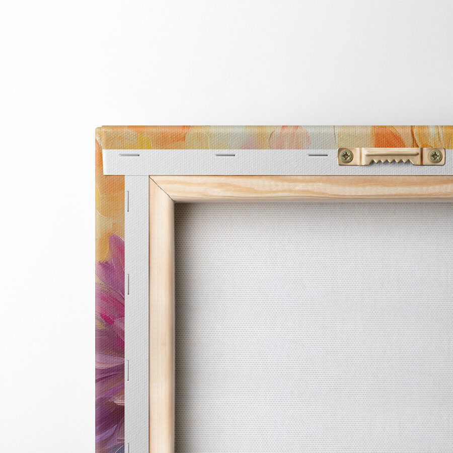 Gemälde von Blumen auf einer Leinwand Gemälde von Blumen auf einer Leinwand