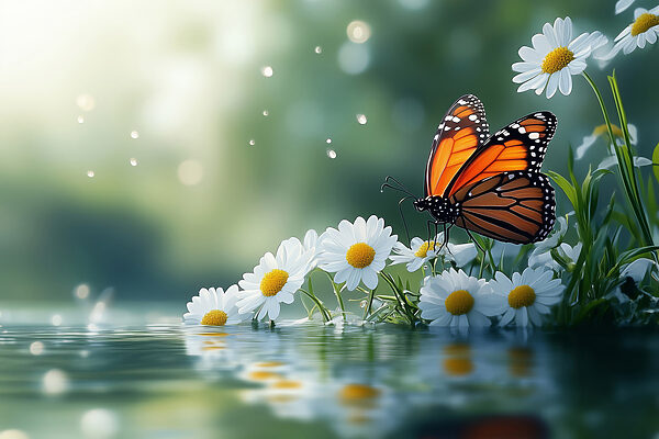 Schmetterling auf einer Blume Schmetterling auf einer Blume