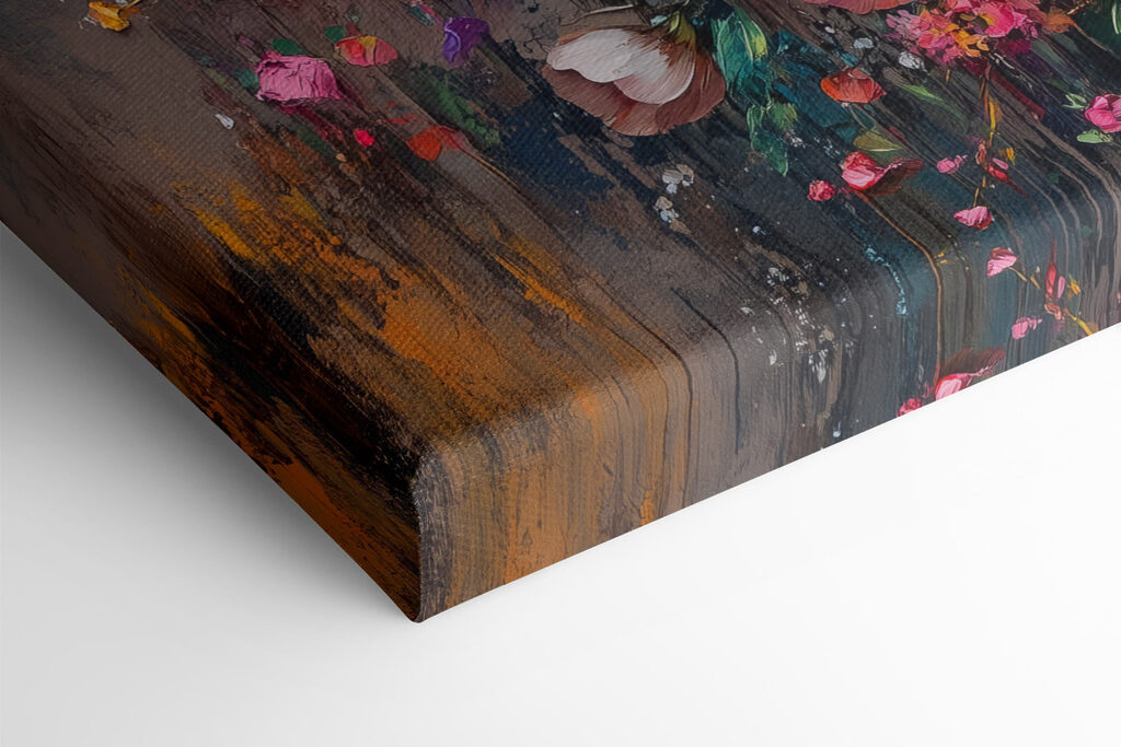 Painting of flowers in a vase