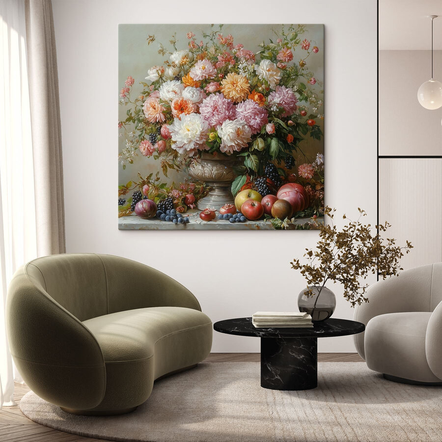 Gemälde von Blumen in einer Vase Gemälde von Blumen in einer Vase