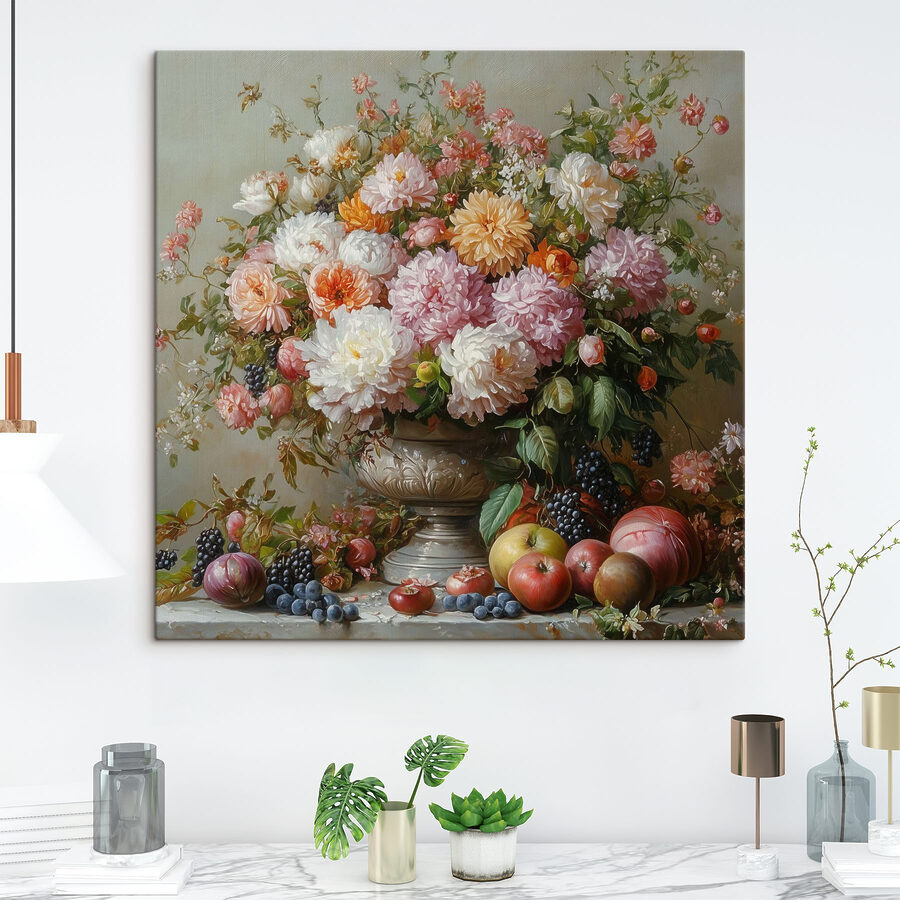 Gemälde von Blumen in einer Vase Gemälde von Blumen in einer Vase