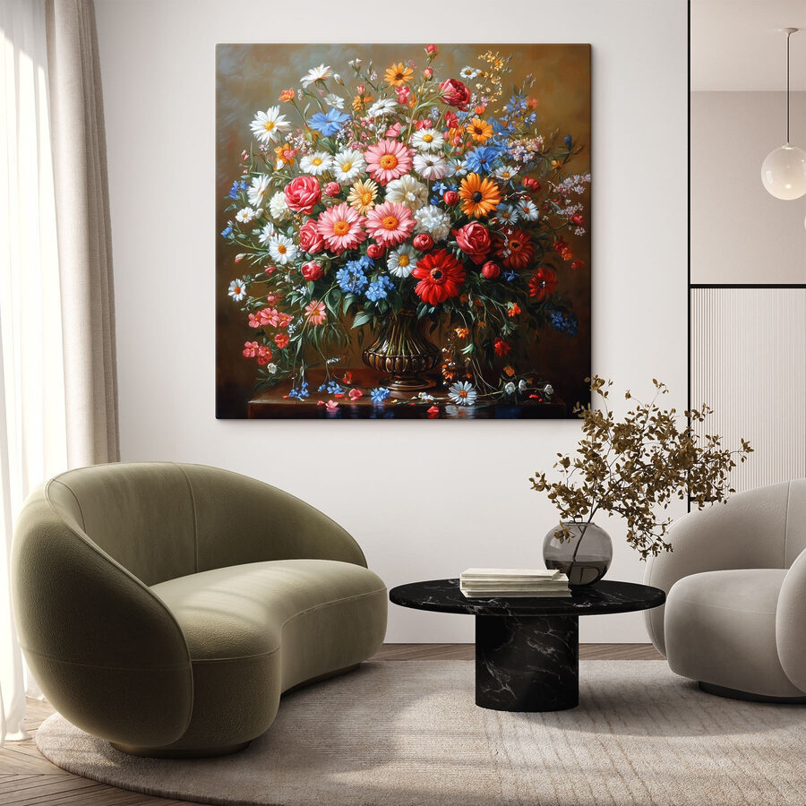 Gemälde eines Blumenstraußes Gemälde eines Blumenstraußes