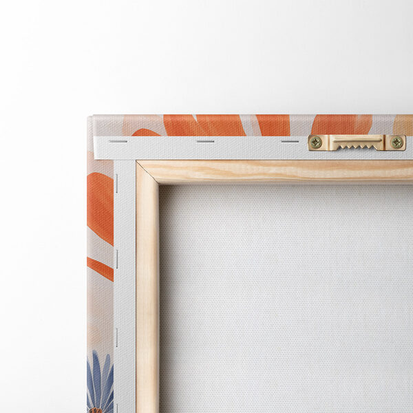 Painting of flowers and leaves