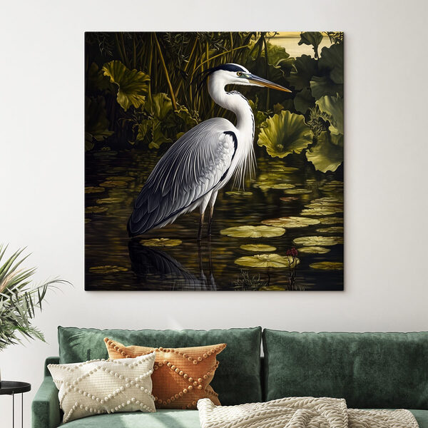 Vogel im Wasser stehend Vogel im Wasser stehend