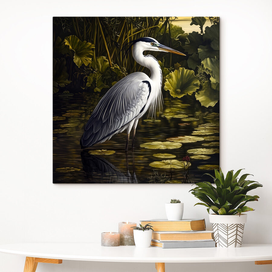Vogel im Wasser stehend