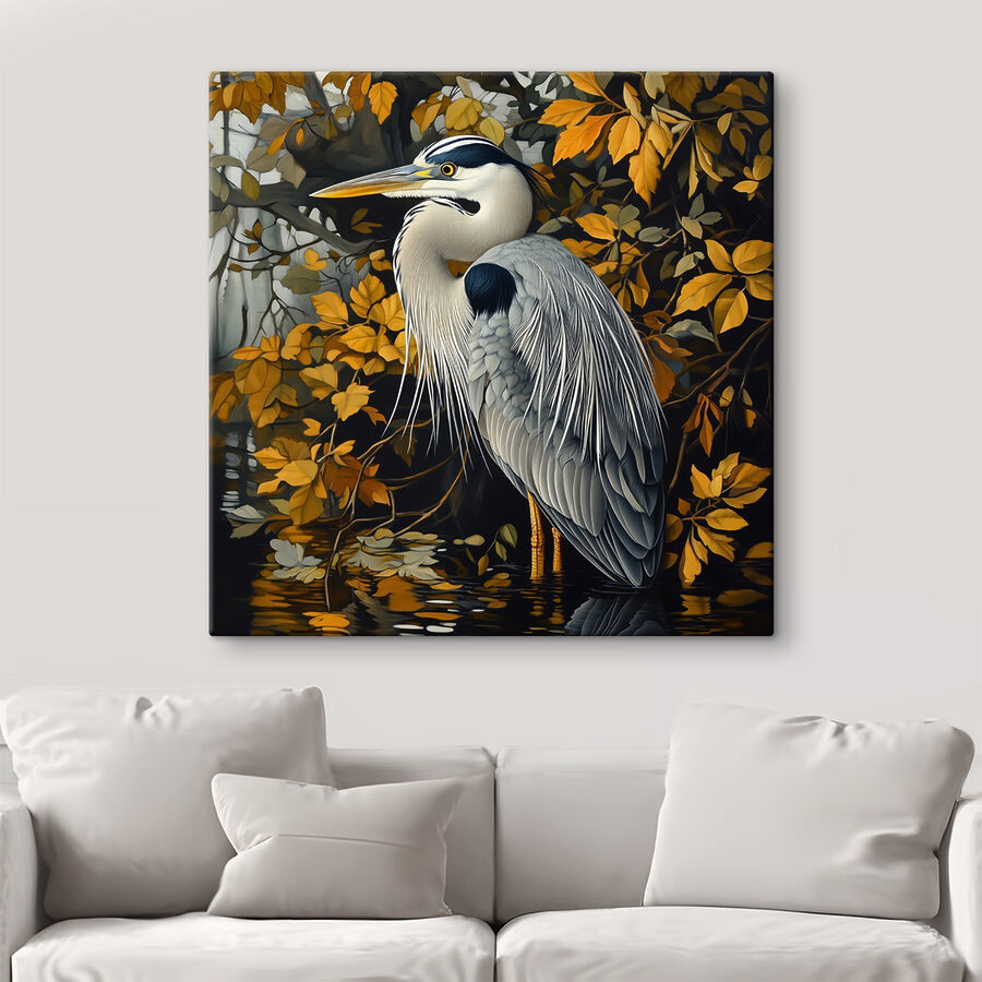 Vogel im Wasser stehend