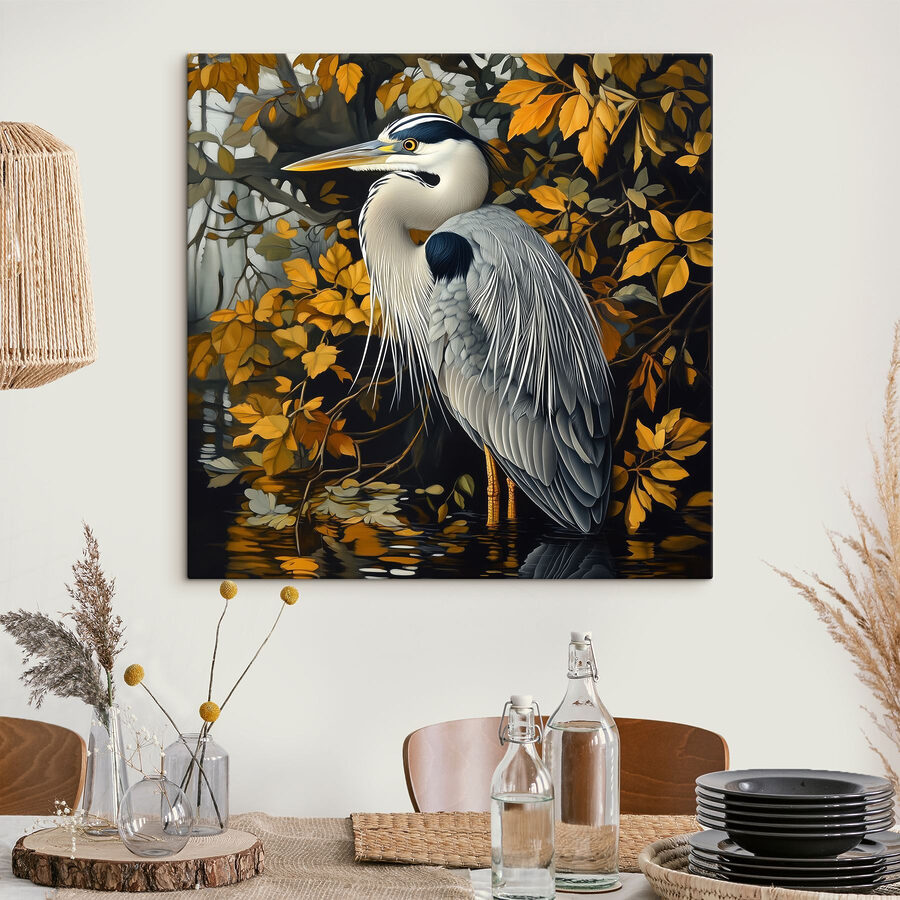 Vogel im Wasser stehend
