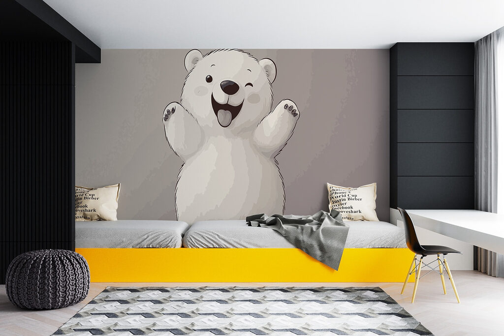 Cartoon of a polar bear