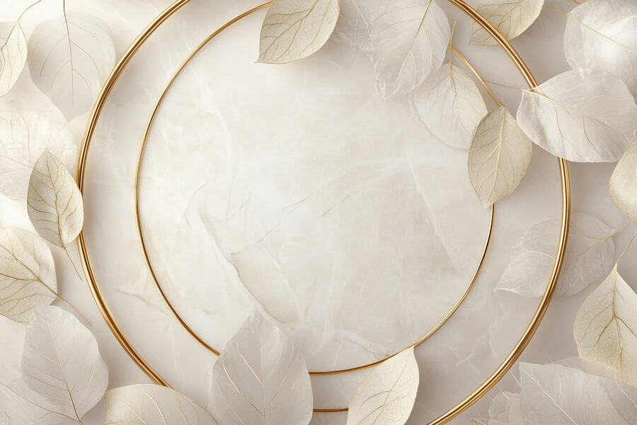 Elegantes Arrangement aus weichen Blättern