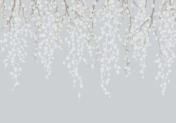 Weiße Blüten auf einem Zweig Weiße Blüten auf einem Zweig