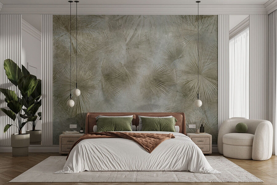 Wall murals Nature's patterns in soft colors