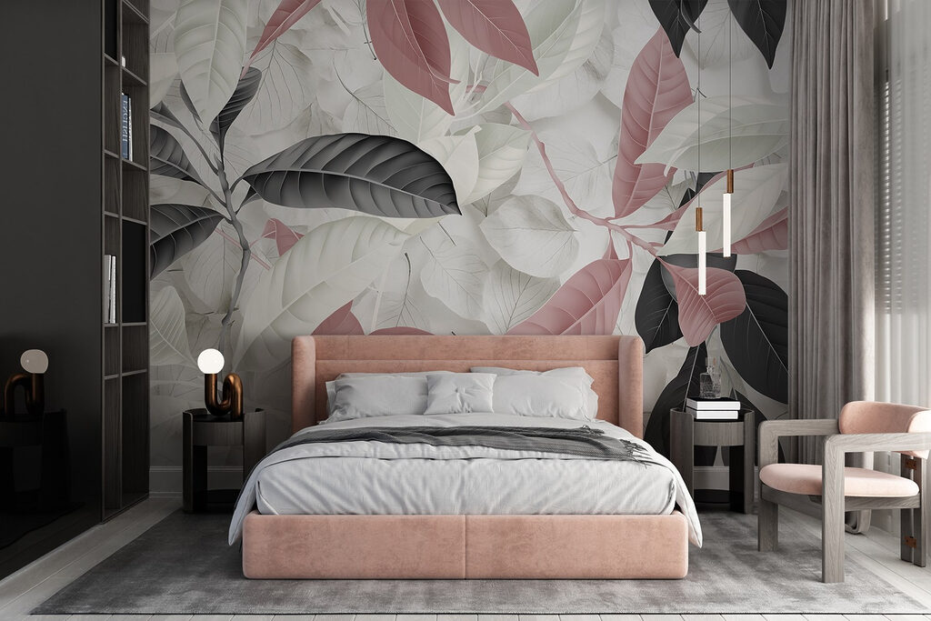 Elegant leaves in soft hues