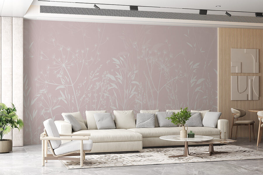 Zarte Flora auf weichem Hintergrund
