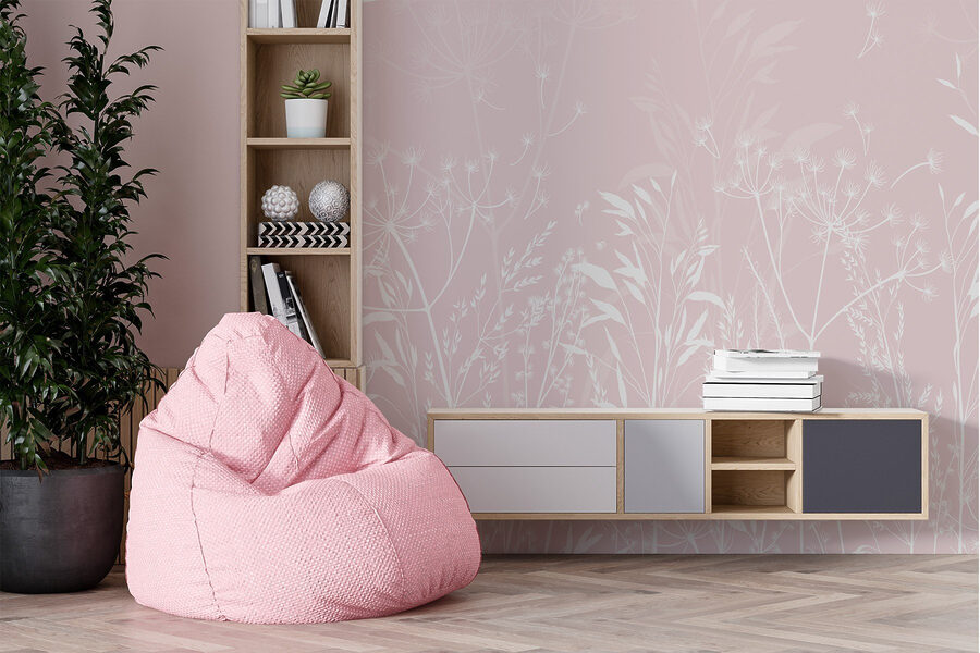 Zarte Flora auf weichem Hintergrund
