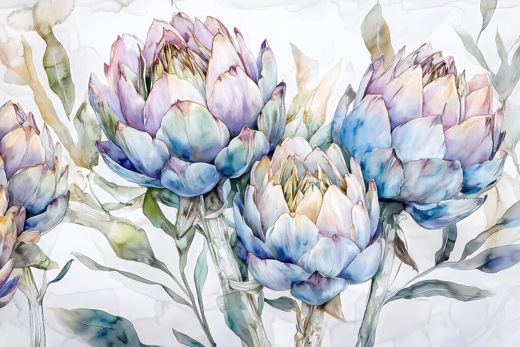 Zarte Blüten in sanften Pastelltönen Zarte Blüten in sanften Pastelltönen