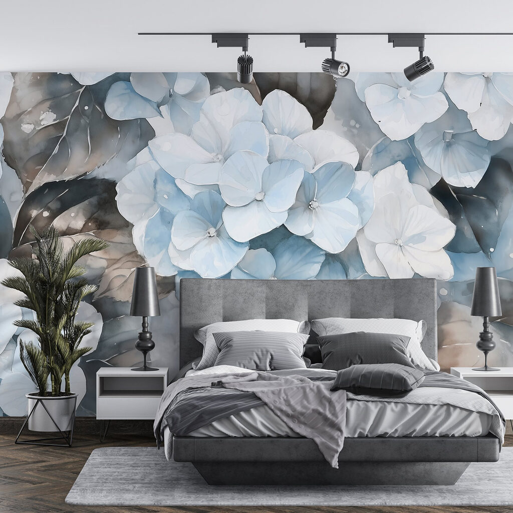 Soft flowers in tranquil hues