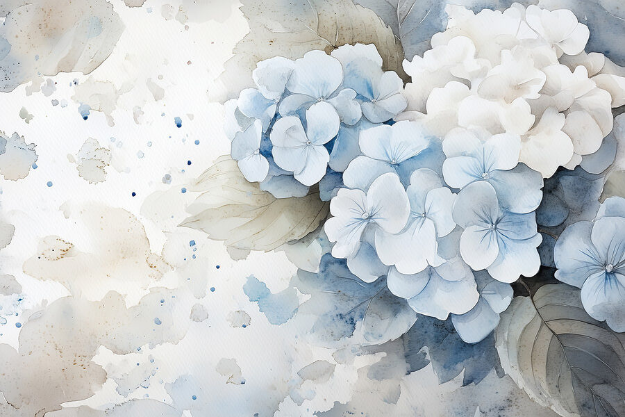 Aquarell eines Blumenstraußes