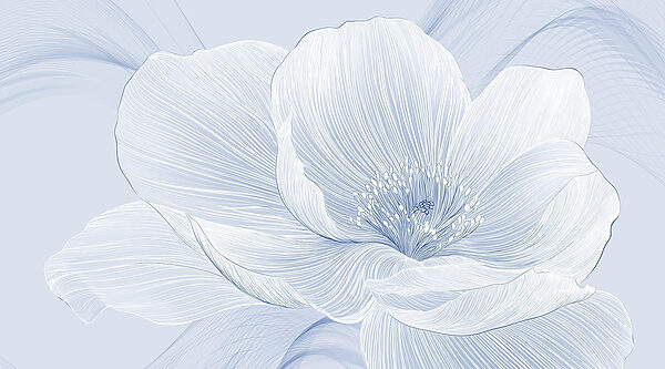 Zartes florales Liniendesign Zartes florales Liniendesign