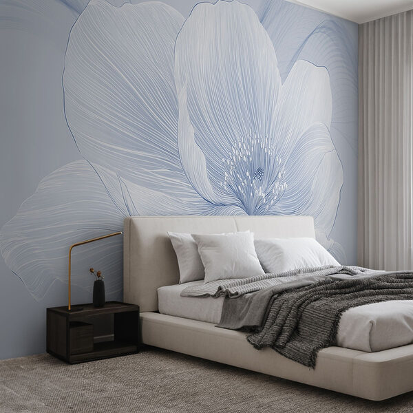 Zartes florales Liniendesign Zartes florales Liniendesign