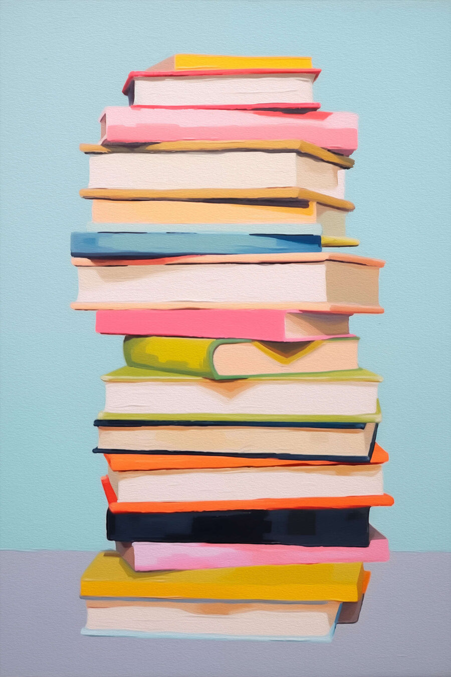 Stapel von Büchern auf einem Tisch