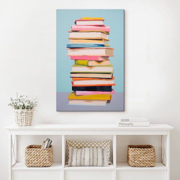 Stapel von Büchern auf einem Tisch Stapel von Büchern auf einem Tisch