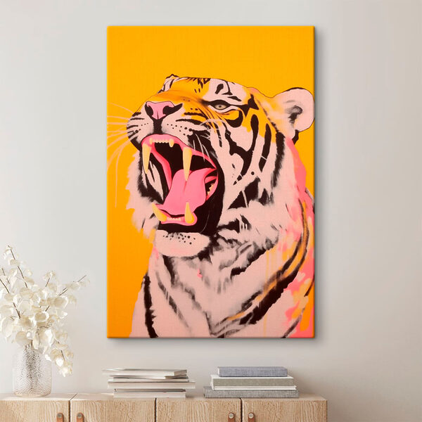 Tiger mit offenem Maul Tiger mit offenem Maul