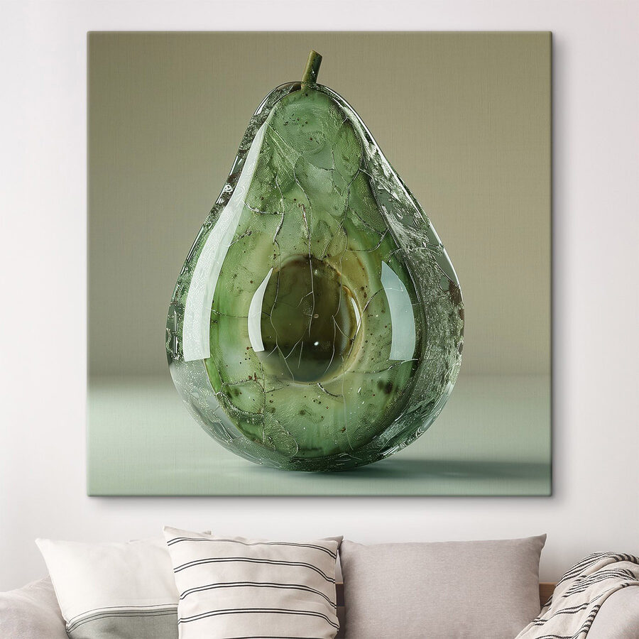Künstlerische Interpretation einer reifen Avocado Künstlerische Interpretation einer reifen Avocado