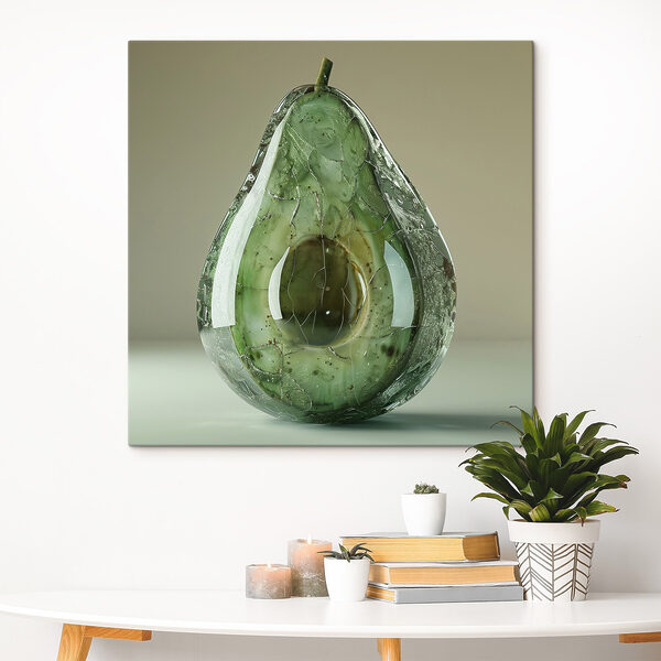 Künstlerische Interpretation einer reifen Avocado Künstlerische Interpretation einer reifen Avocado