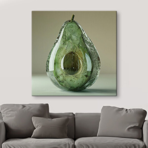 Künstlerische Interpretation einer reifen Avocado Künstlerische Interpretation einer reifen Avocado