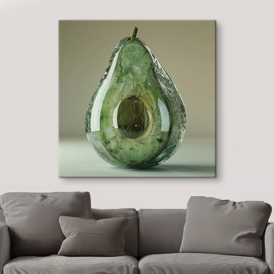 Künstlerische Interpretation einer reifen Avocado Künstlerische Interpretation einer reifen Avocado