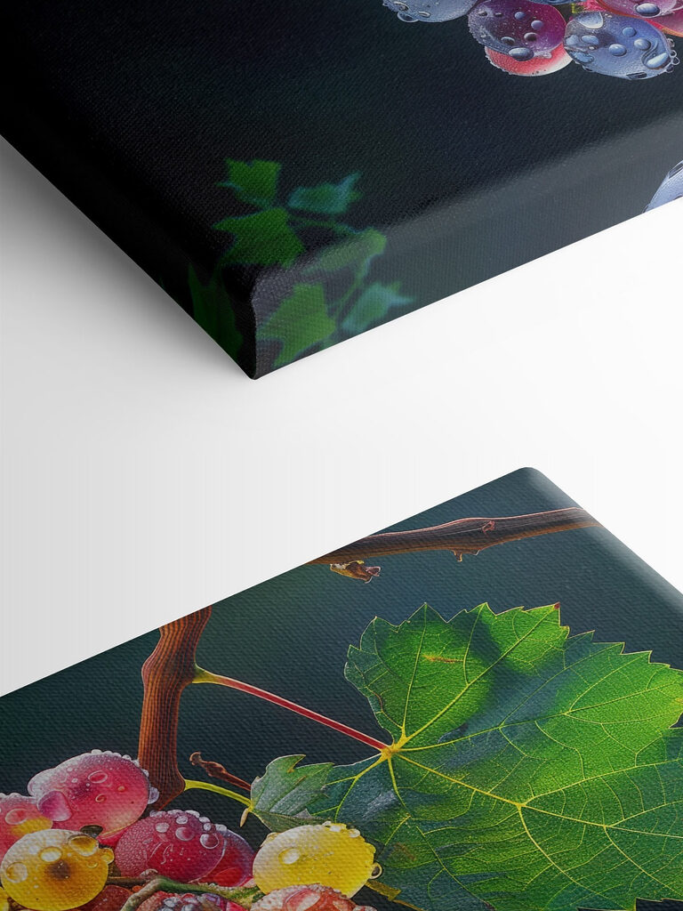 Bunch of colorful grapes with water droplets on them Bunch of colorful grapes with water droplets on them