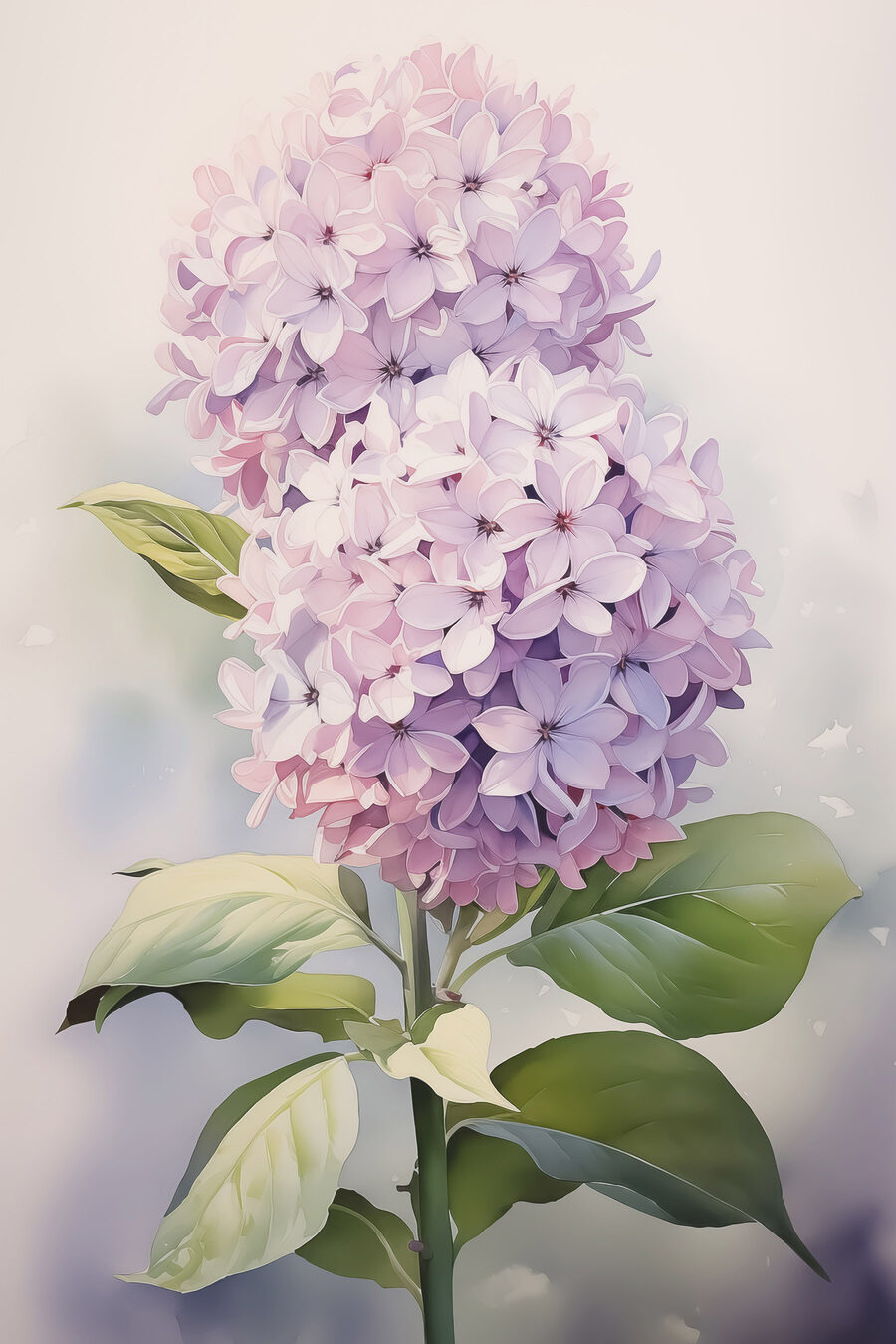 Zarte Blüten in sanften Pastelltönen