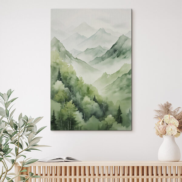 Gemälde einer Bergkette Gemälde einer Bergkette