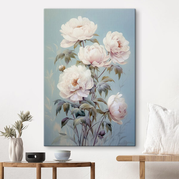 Malerei von weißen Blumen Malerei von weißen Blumen