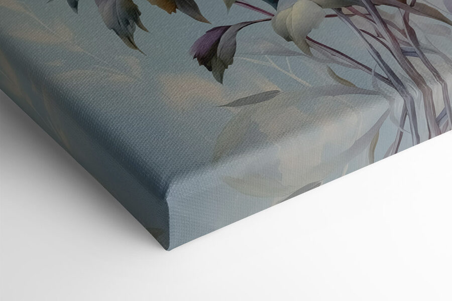 Malerei von weißen Blumen