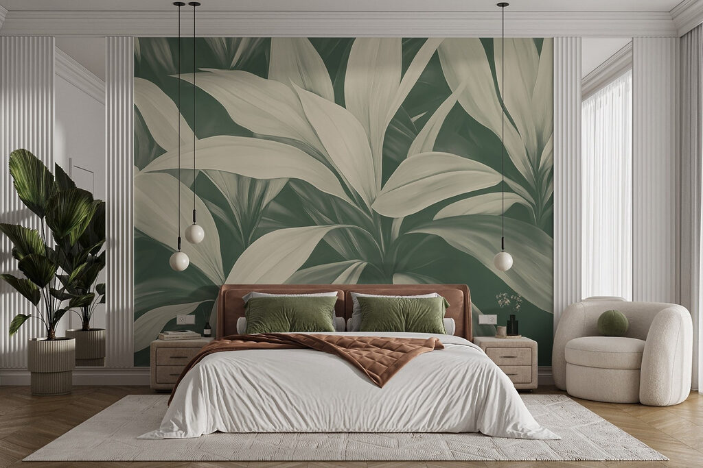 Soft leaves in gentle harmony