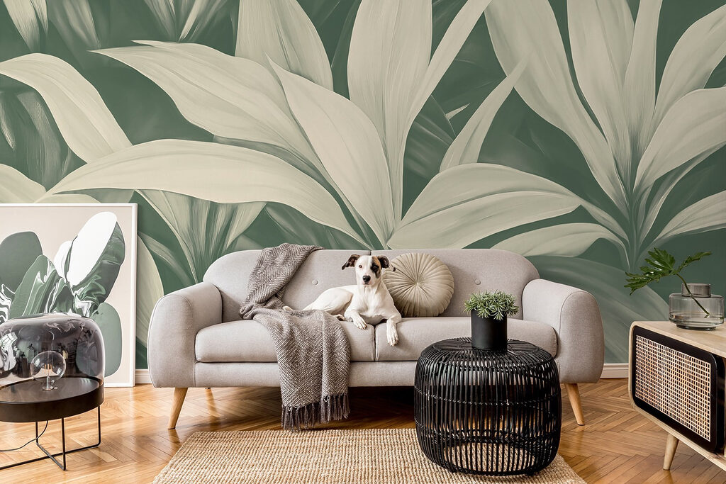 Soft leaves in gentle harmony