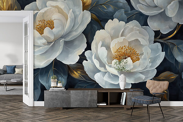Elegante Blüten vor dunklem Hintergrund. Elegante Blüten vor dunklem Hintergrund.