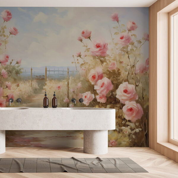 Gemälde von rosa Rosen Gemälde von rosa Rosen