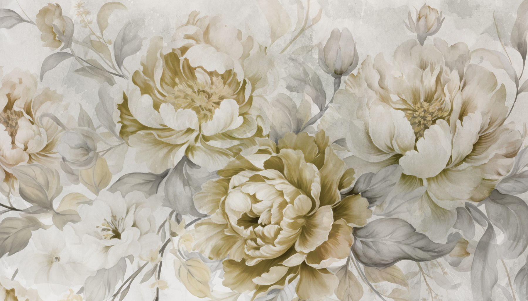 Soft floral elegance in muted tones