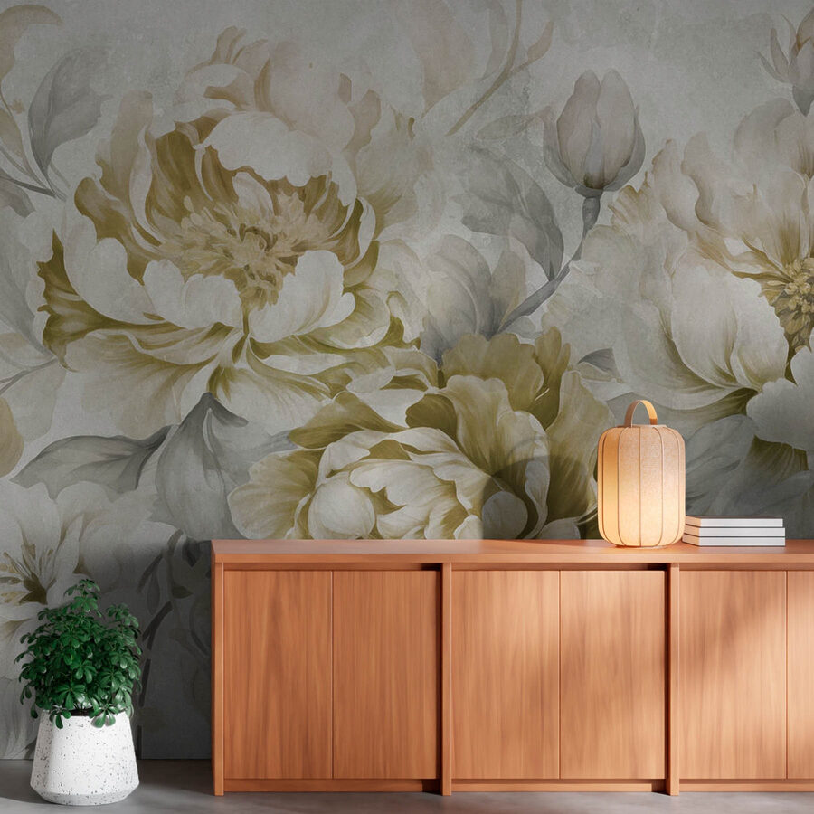 Sanfte florale Eleganz in gedeckten Tönen